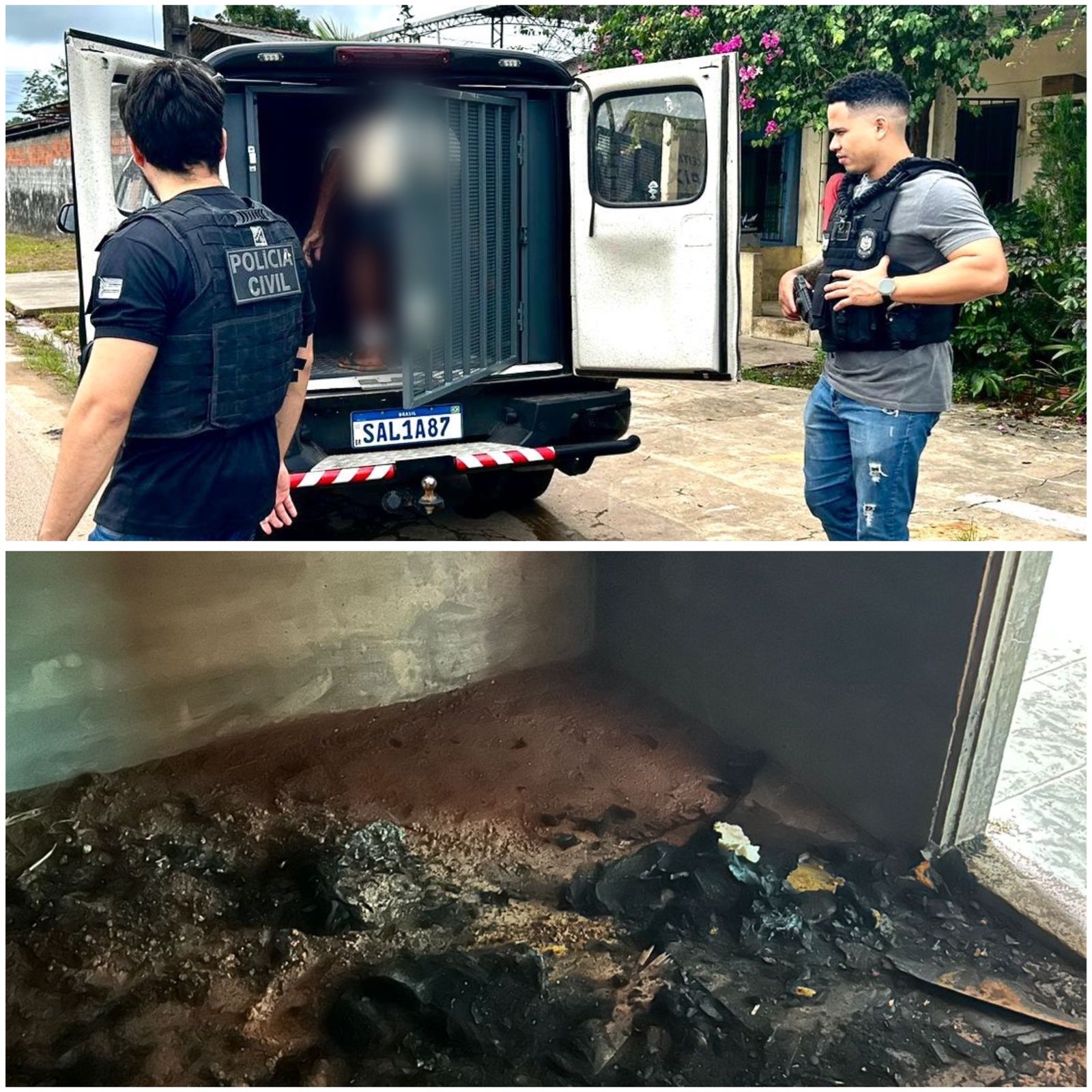 EM FERREIRA GOMES, INDIVÍDUO QUE TENTOU ATEAR FOGO NA CASA DA PRÓPRIA MÃE É PRESO EM FLAGRANTE PELA POLÍCIA CIVIL